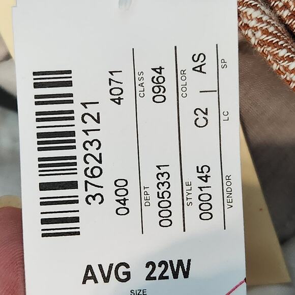 NWT CJ Banks The Perfect Pant Red Plaid Trouser Relaxed Fit Women Plus Pants 16W - Picture 6 of 10